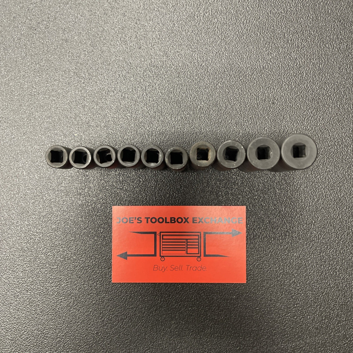 Matco Tools 10 Piece 1/4” Drive SAE 6 Point ADV Deep Impact Socket Set SADP106V