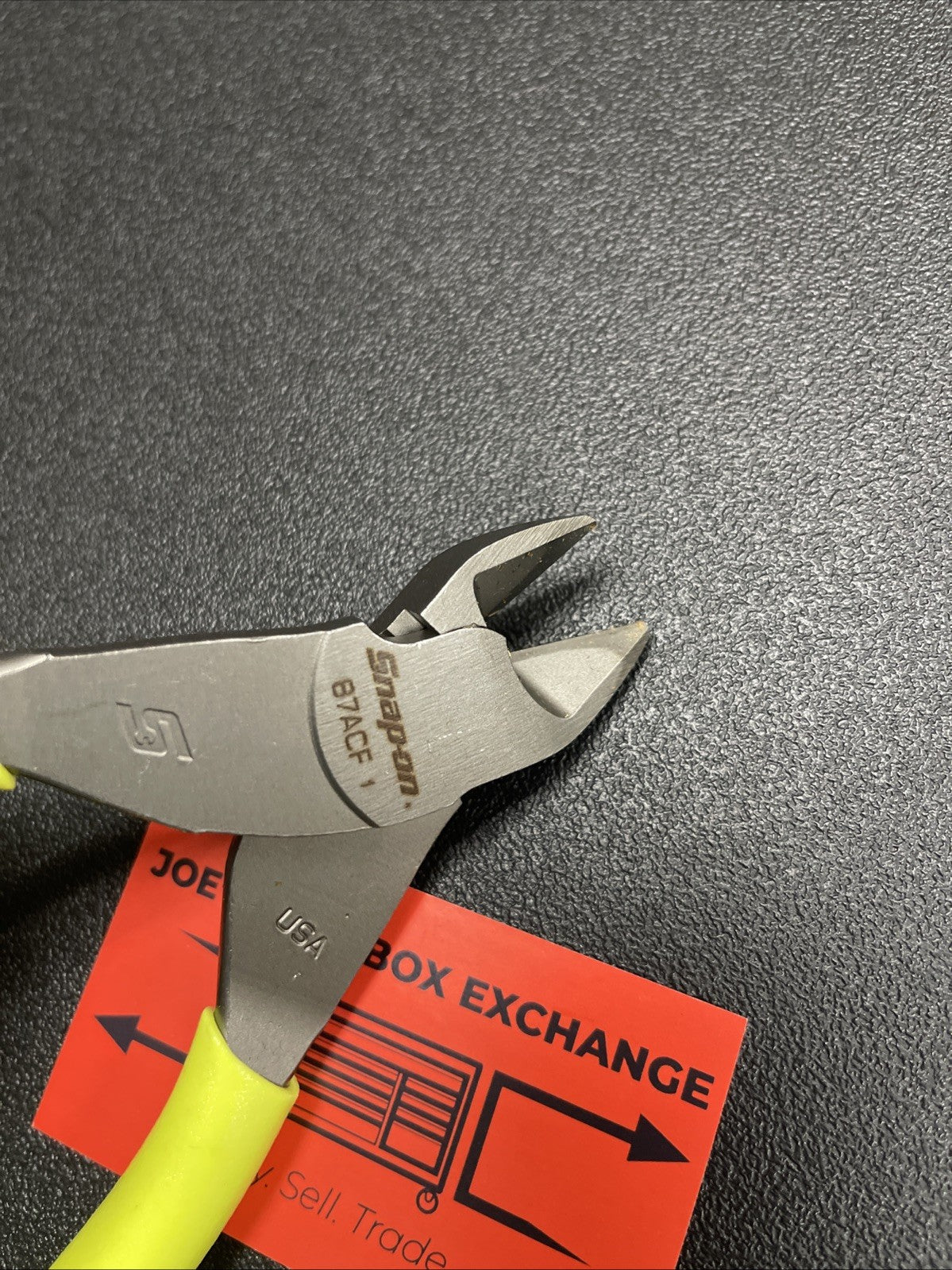 Snap-on Tools USA NEW HI VIS Soft Grip 7" Diagonal Cutter Pliers 87ACFHV