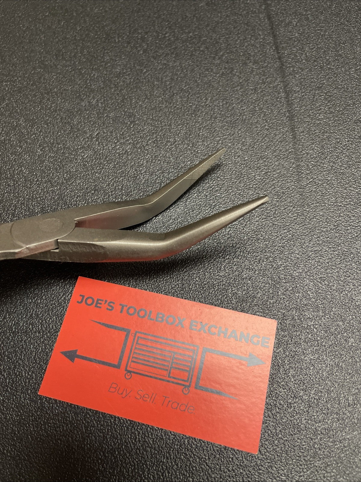 Snap-On Tools NEW BLACK Soft Grip 11" Long 35° Bent Needle Nose Pliers 411CFBK