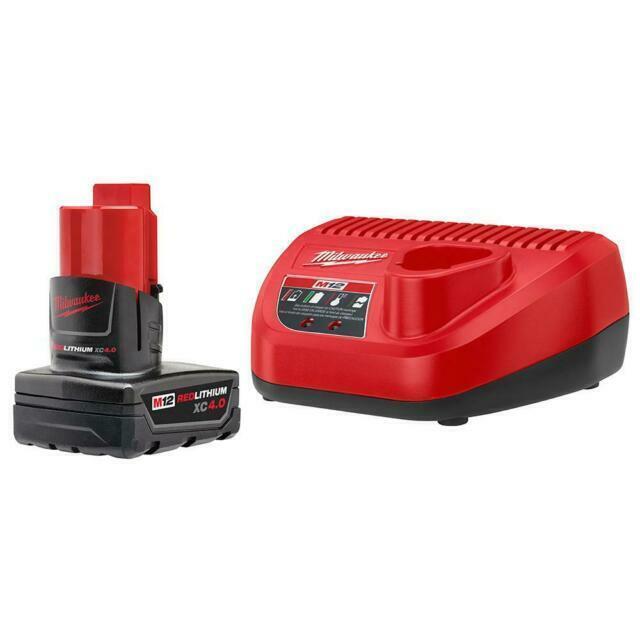 Milwaukee 48-59-2440 M12 Redlithium XC4.0 Starter Kit Extended Capacity