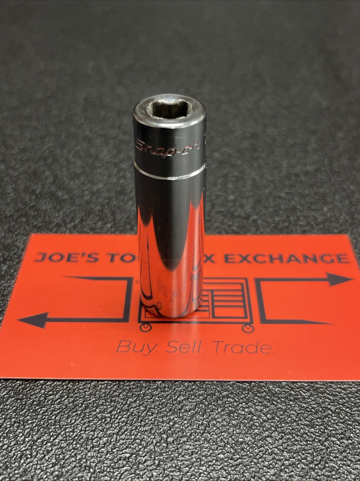 SNAP ON STM14 7/16 FLANK DEEP SOCKET 6 POINT 1/4" DRIVE USA MADE