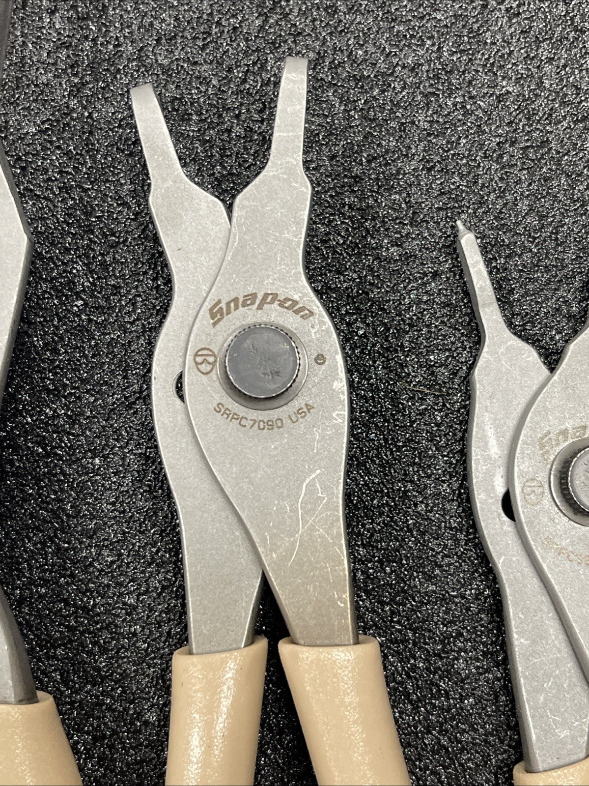 Snap-on Tools USA NEW COMBAT TAN 4pc Snap Ring Plier Set SRPC9090A SRPC9045A