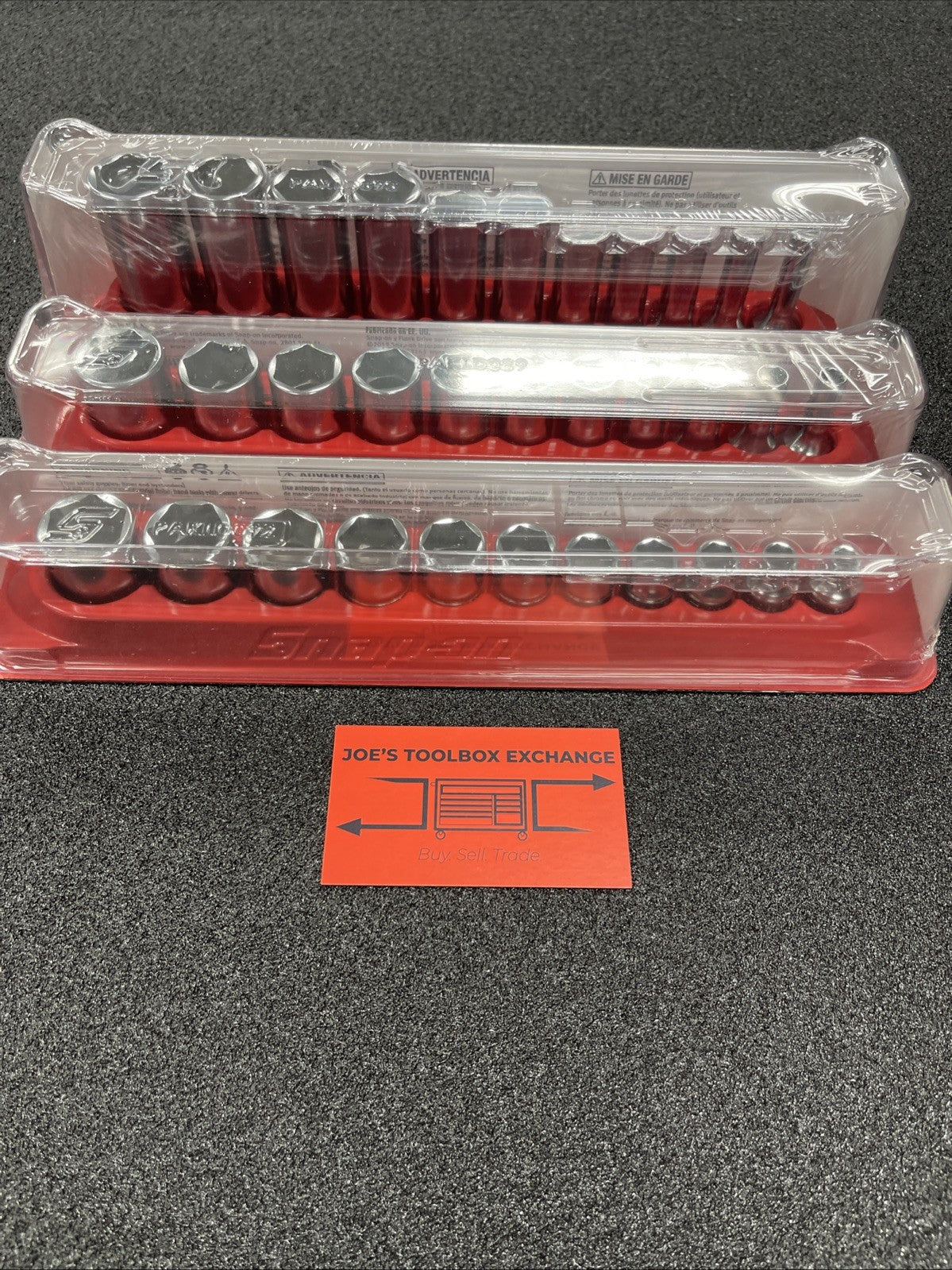 Snap-on Tools USA NEW 33pc 3/8" Drive SAE 6 Point Shallow Semi Deep MASTER SET