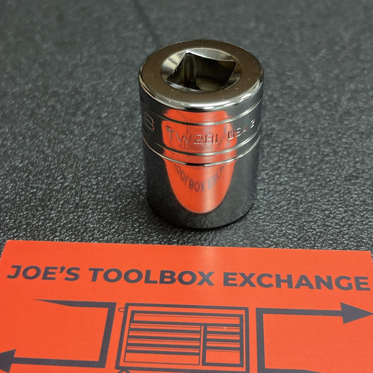 Snap-on Tools USA NEW 1/2" Drive 7/8" SAE 6 Point Shallow Chrome Socket TW281