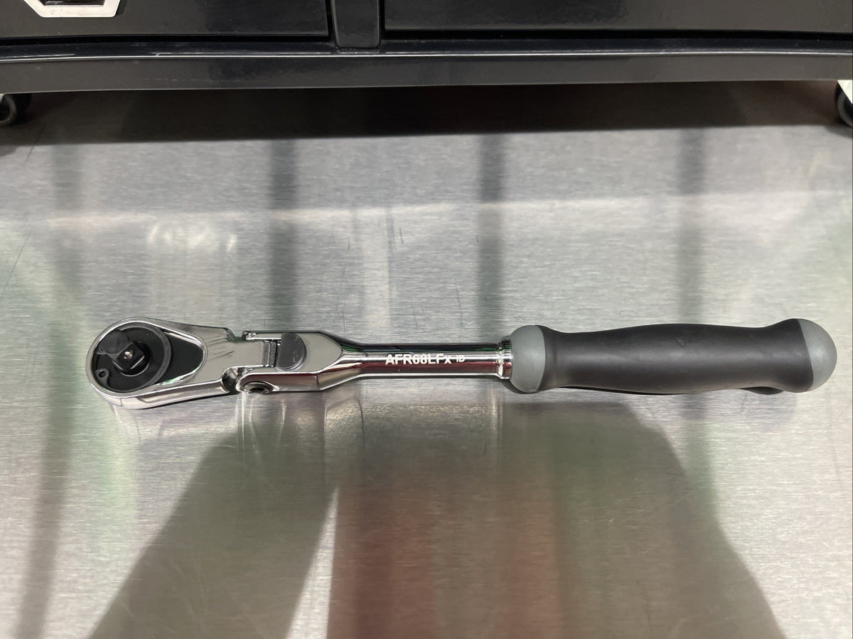 NEW! Matco Tools AFR68LFSG 1/4” Locking Flex Head Ratchet 7-3/4” Gray