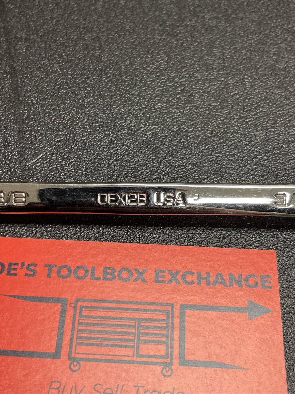 Snap-on Tools USA 3/8" SAE Standard Length Chrome 12PT Combo Wrench OEX12B