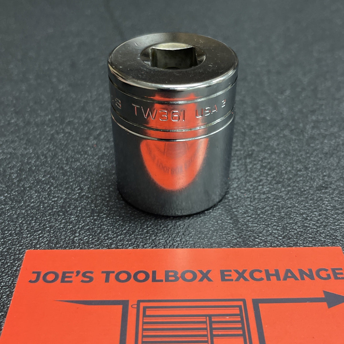 Snap-on Tools USA NEW 1/2" Drive 1-1/8" SAE 6 Point Shallow Chrome Socket TW361