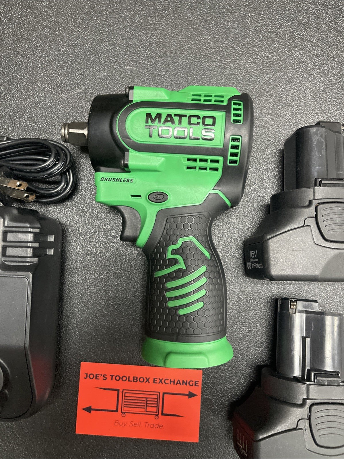 Matco Tools Infinium 16V 1/2" Stubby Impact Wrench 0-2,400 RPM MCL1612SIW KIT