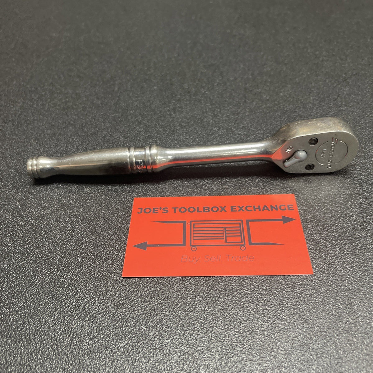 Snap-On F936 3/8" Drive Chrome Handle Fixed-Head Ratchet  USA