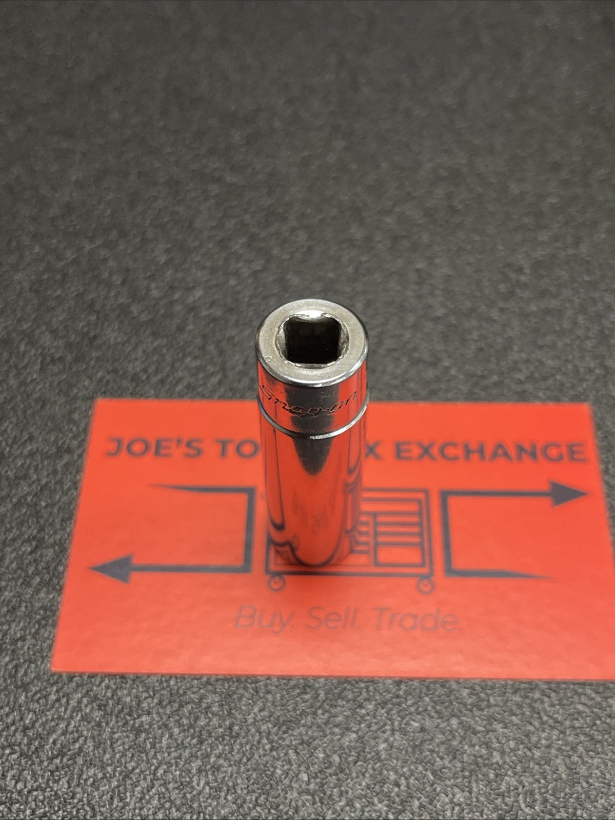 SNAP ON STM14 7/16 FLANK DEEP SOCKET 6 POINT 1/4" DRIVE USA MADE