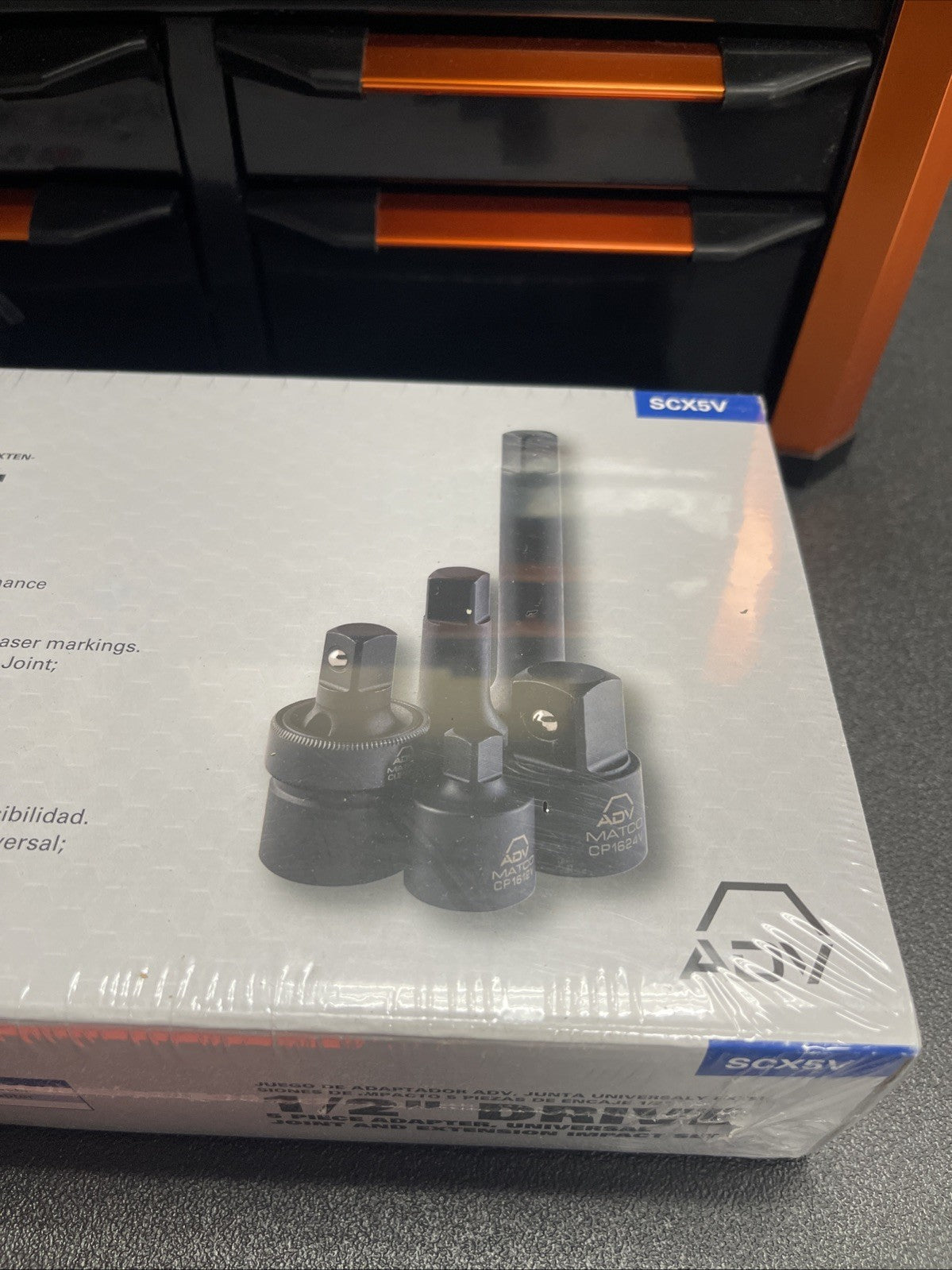 Matco SCX5V 5 PIECE 1/2" DRIVE ADV ADAPTER AND EXTENSION SET