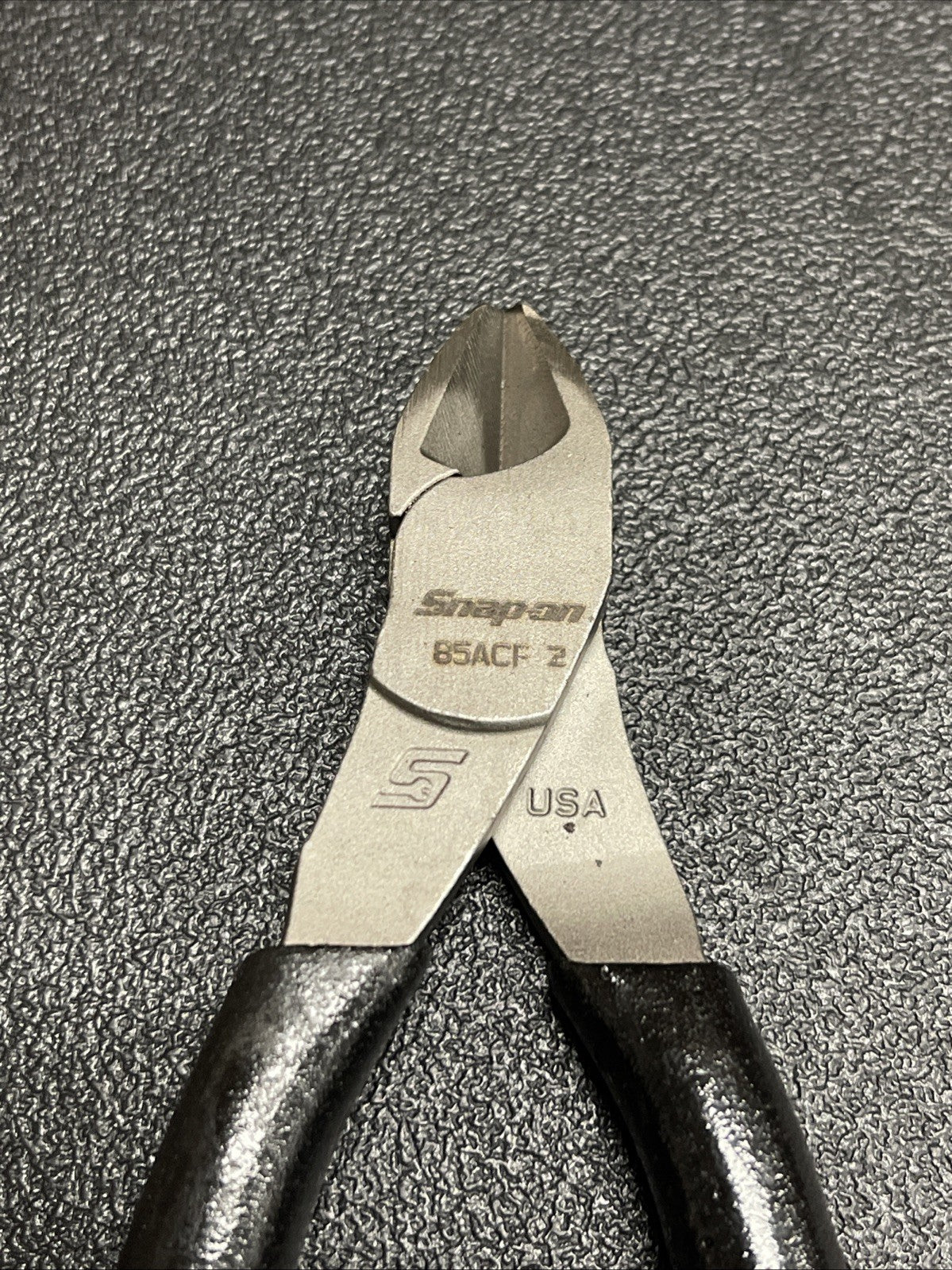 Snap-on Tools USA NEW 5" Diagonal Cutter Soft Grip BLACK 85ACF