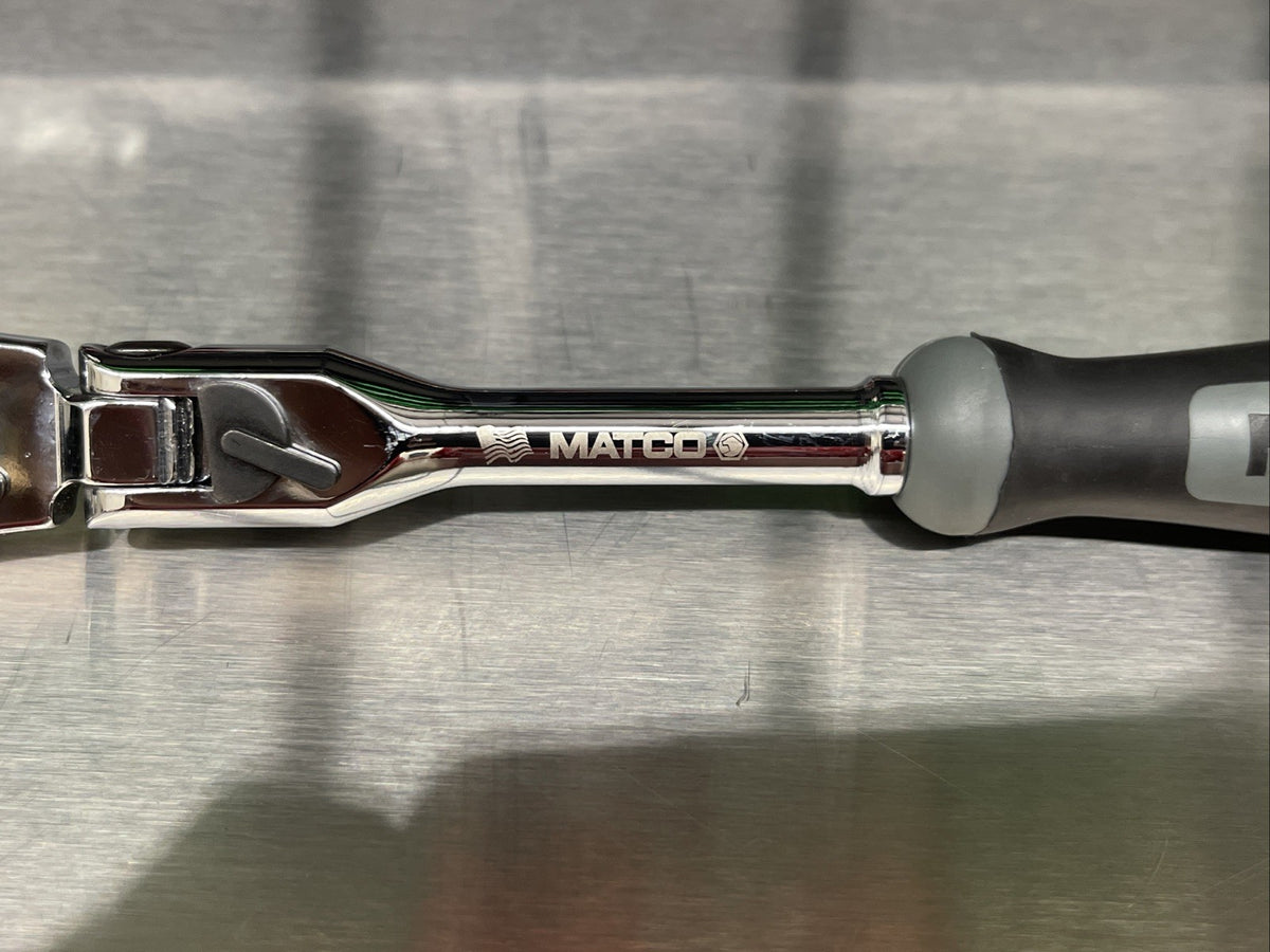 NEW! Matco Tools AFR68LFSG 1/4” Locking Flex Head Ratchet 7-3/4” Gray