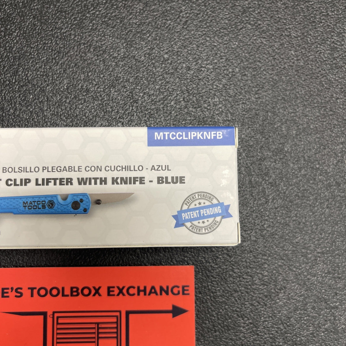Matco Tools Blue. Folding Panel Clip Lifter Popper Pocket Knife MTCCLIPKNFB