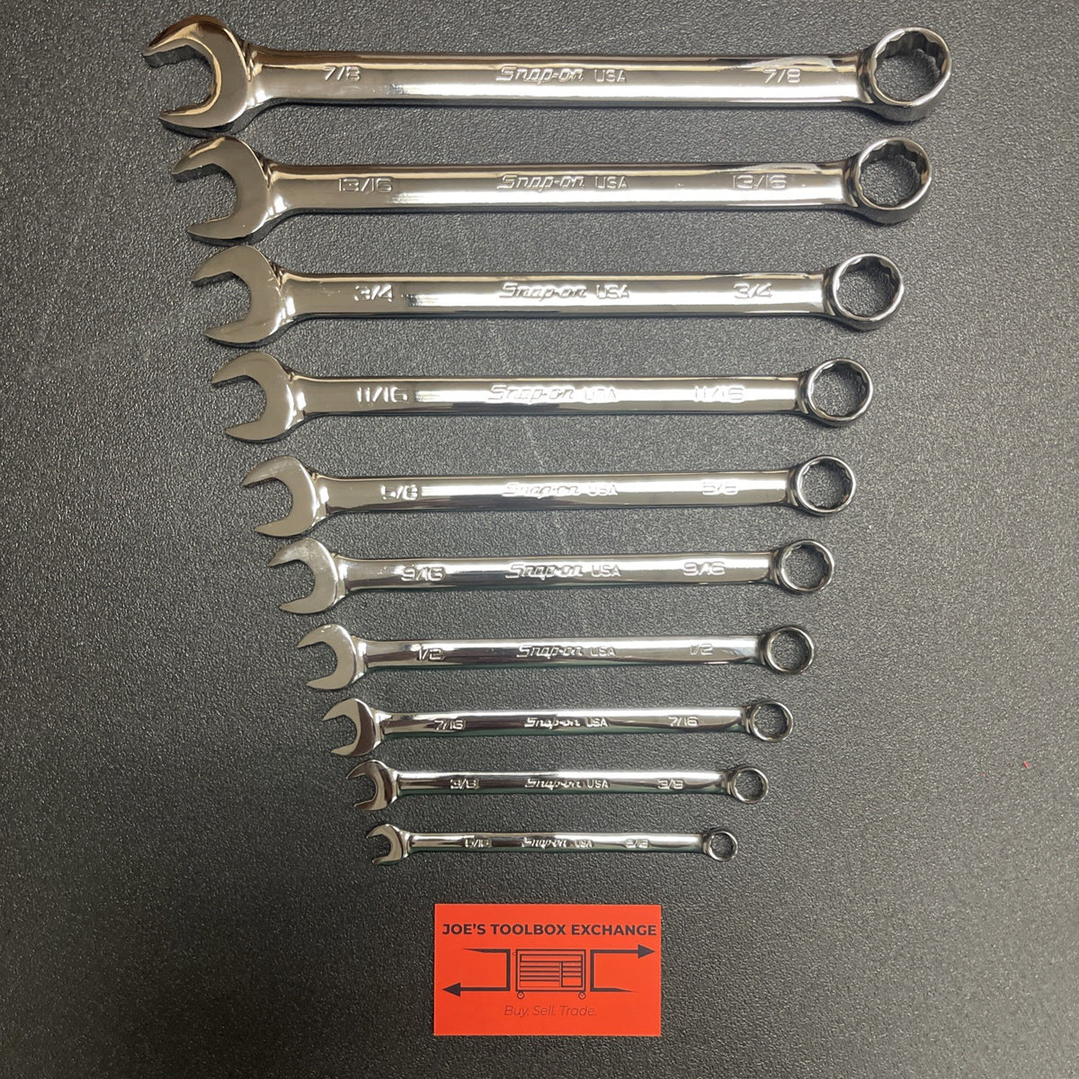 Snap-on Tools USA NEW 10pc 12 Point Flank Drive PLUS Combo Wrench Set SOEX710
