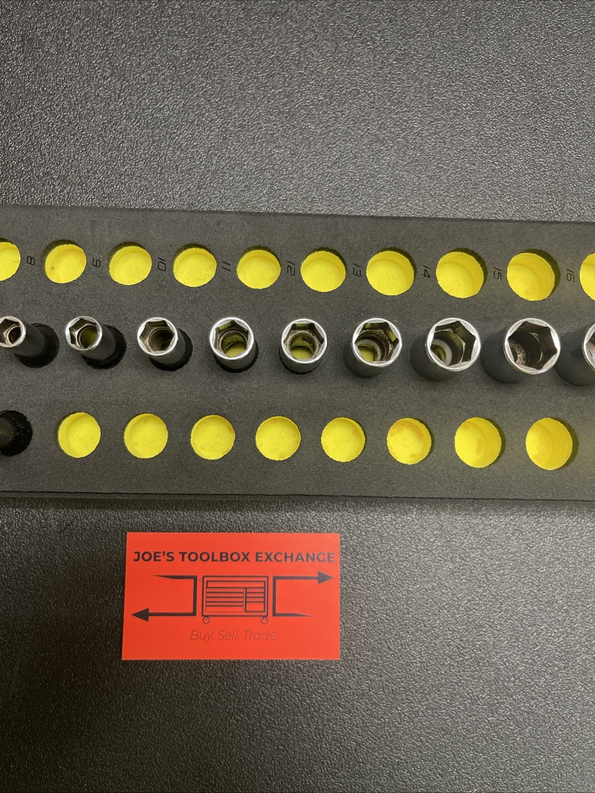 Snap-on 221SFMSFHVX 21pc 3/8" Dr. Metric Socket Set 6–20mm Shallow & Deep Hi Viz