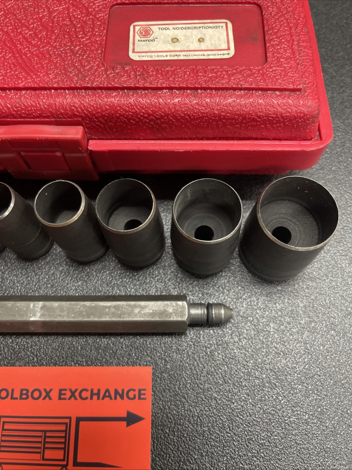 Matco Tools 79PK 11pc Punch Set Gasket Cutter Hole w/Case 1/4 - 1"