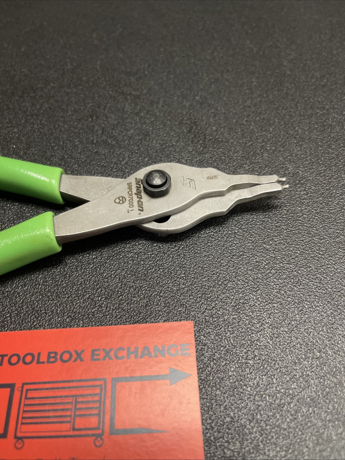 Snap-on Tools USA GREEN Straight Tip .070 Snap Ring Pliers SRPCR7000