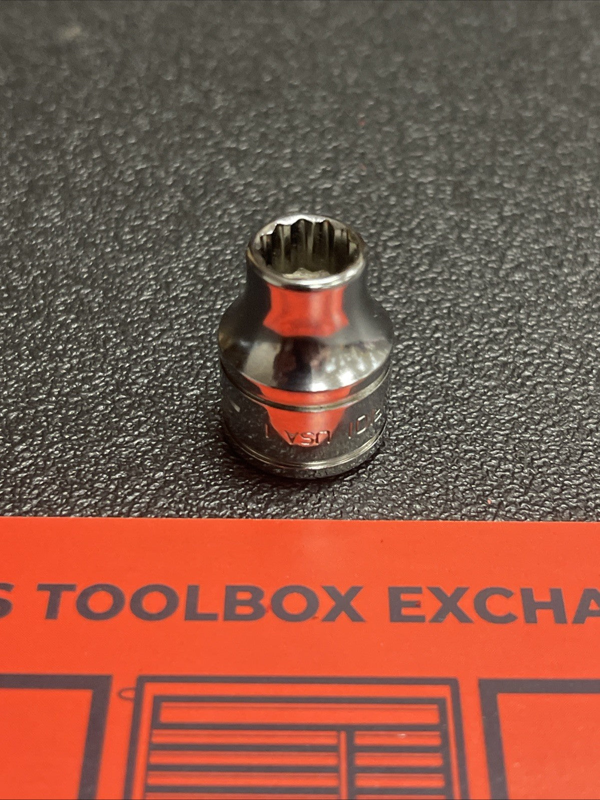 Snap-on Tools USA NEW 3/8" Drive 12-POINT SAE 5/16” Shallow Chrome Socket F101