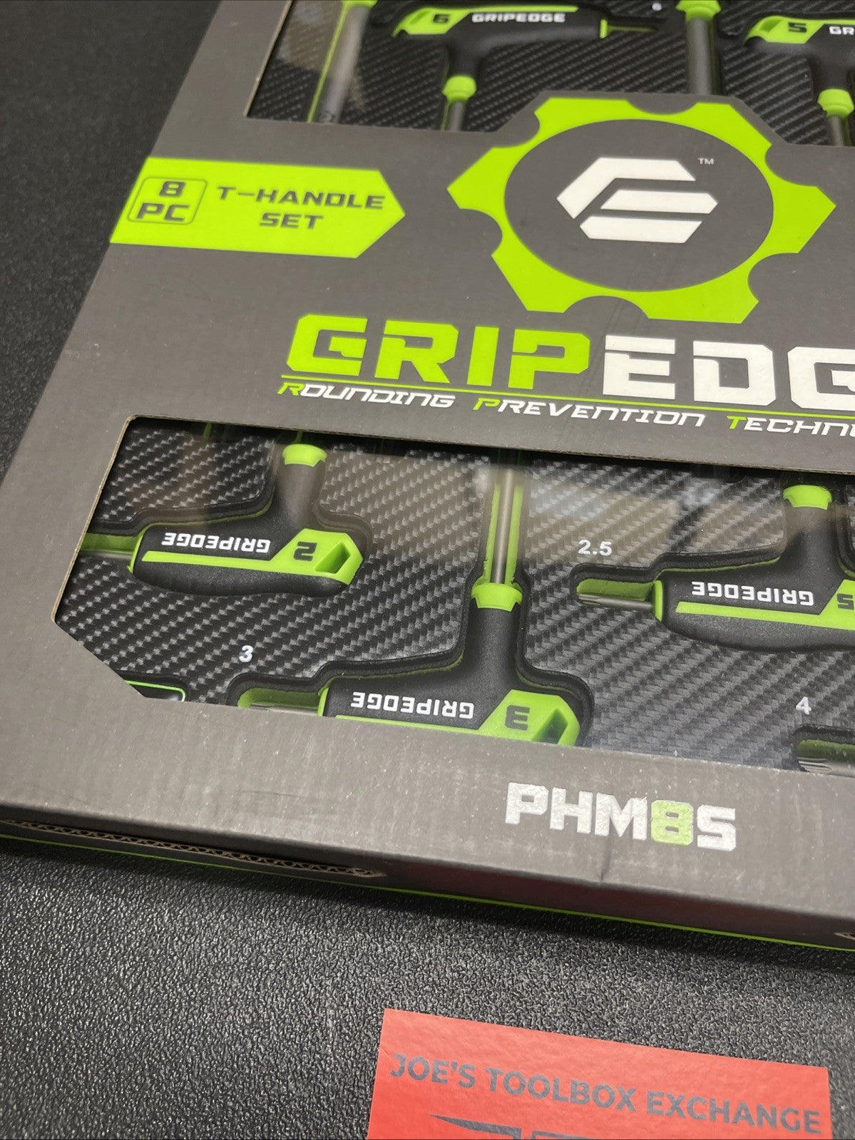 GRIPEDGE 8-PC METRIC HEX T-Handle Driver Set | Sizes - 2, 2.5, 3, 4, 5, 6, 8,...