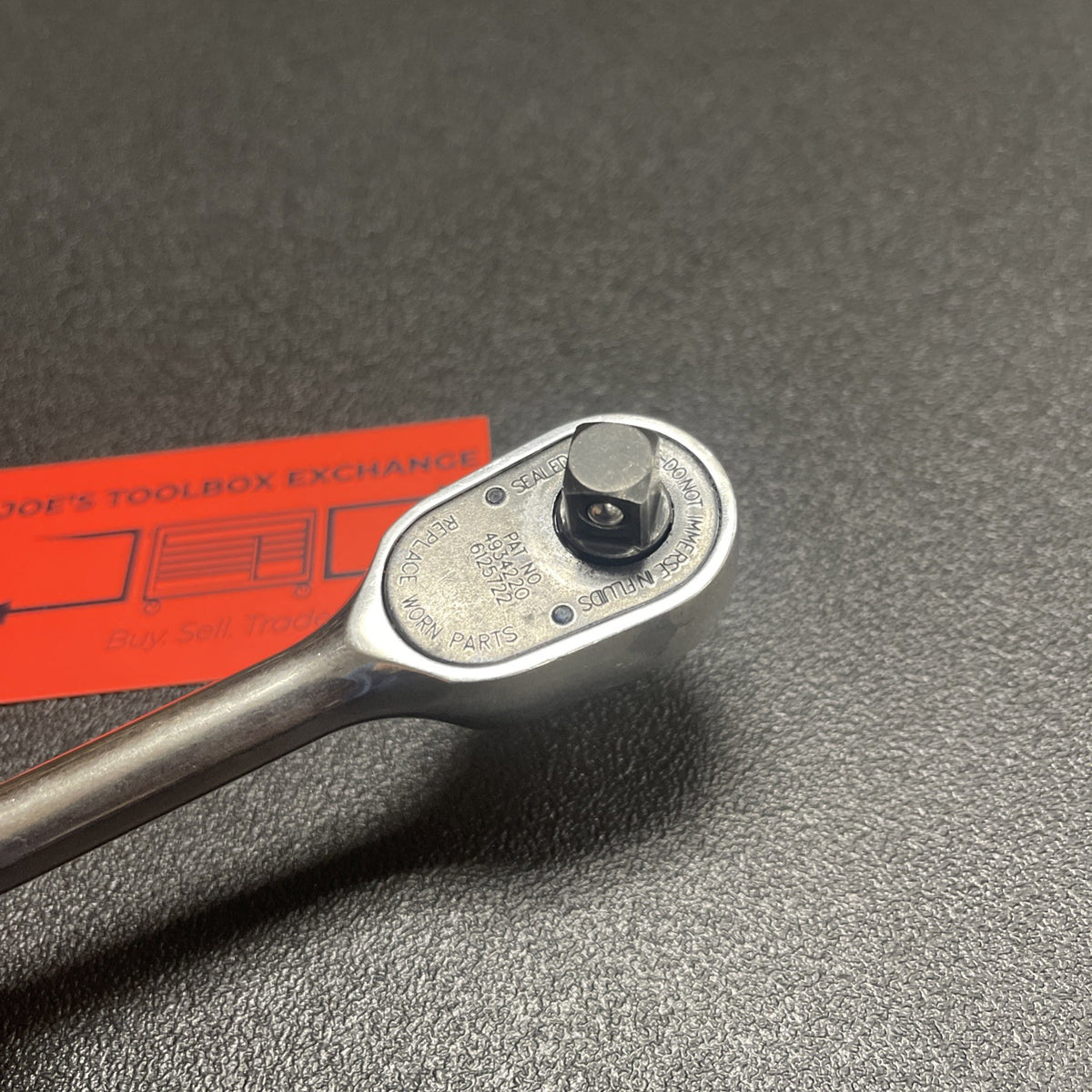 Snap-On F936 3/8" Drive Chrome Handle Fixed-Head Ratchet  USA