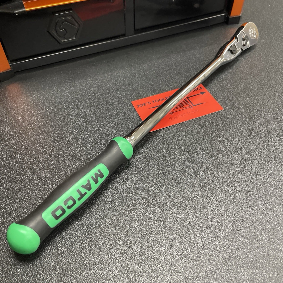 Matco NEW 3/8” Dr. Flex Head Ratchet BFR158LFx BFR158LFG GREEN 15-1/2” 88 Tooth