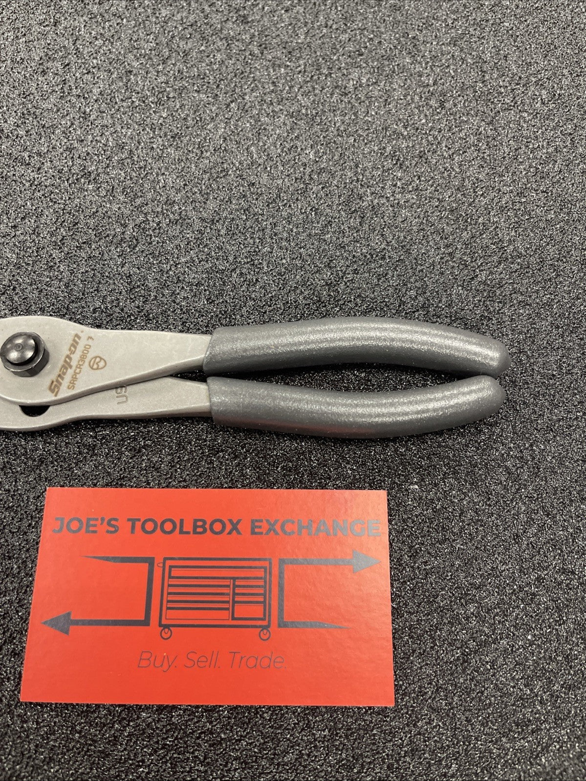 Snap-on Tools USA NEW DARK TITANIUM Straight Tip .038 Snap Ring Pliers SRPCR3800