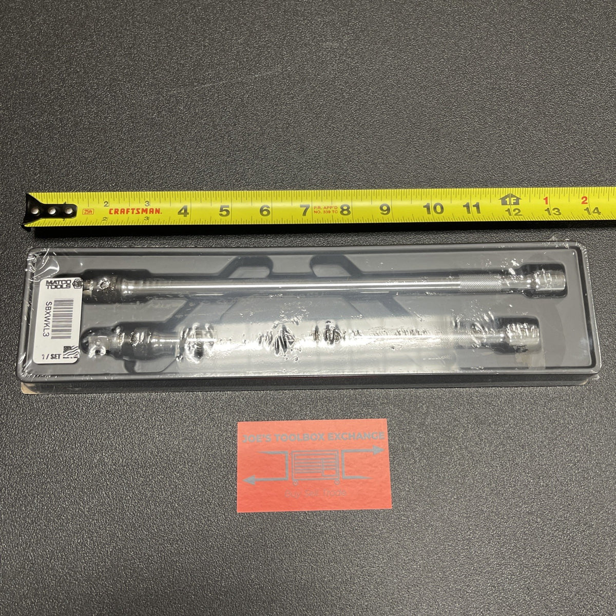 MATCO NEW 3 PIECE 3/8" DRIVE LOCKING WOBBLE EXTENSION SET Part No. SBXWKL3