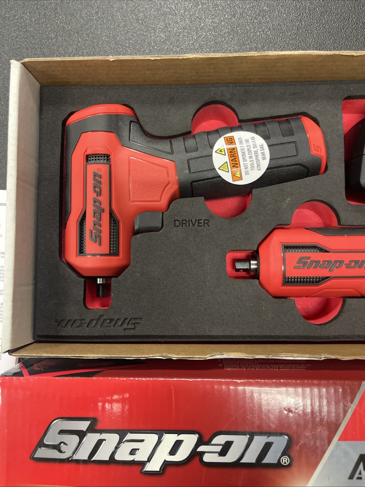 SNAP ON TOOLS NEW CTNN13KF Nano/Axcess Tool Kit RED  1/4" Drive 2Pc All Pieces