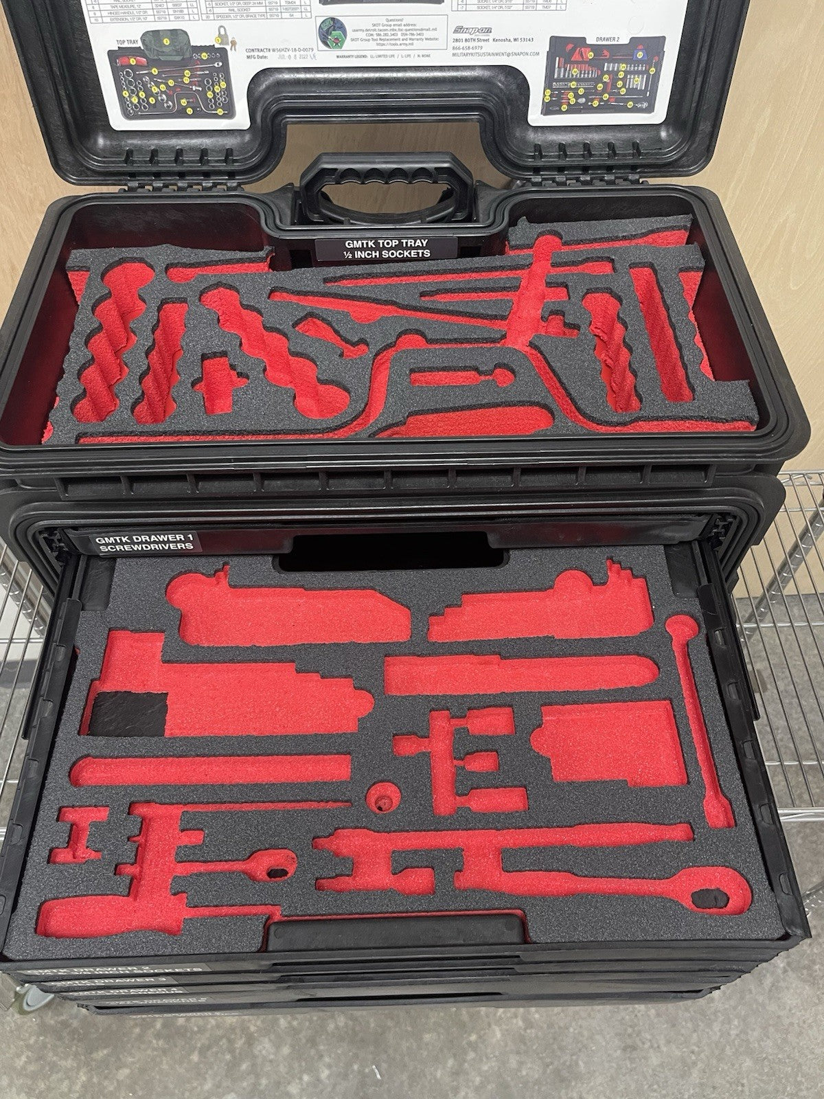 Snap-on Tools GMTK 6 Drawer All-Weather Rolling Tool Box  Empty Case Only!