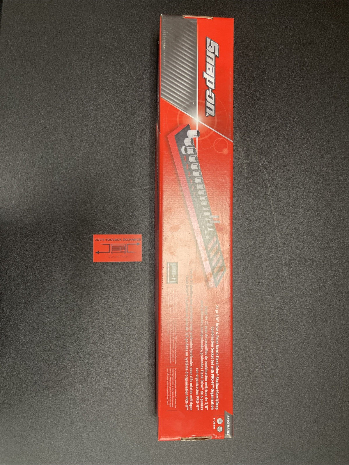For Snap-on 221SFMSFRX 21pc 3/8" Drive Metric Socket Set 6–20mm Shallow & Deep