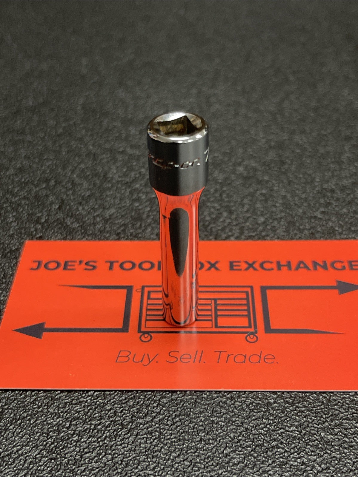 Snap-On Tools USA 1/4" Drive 6pt 7/32" SAE Deep Chrome Socket STM7