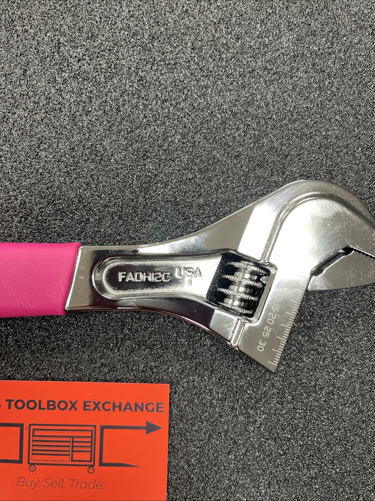 Snap-on Tools NEW 12" ELECTRIC PINK Flank Drive PLUS Adjustable Wrench FADH12CEP