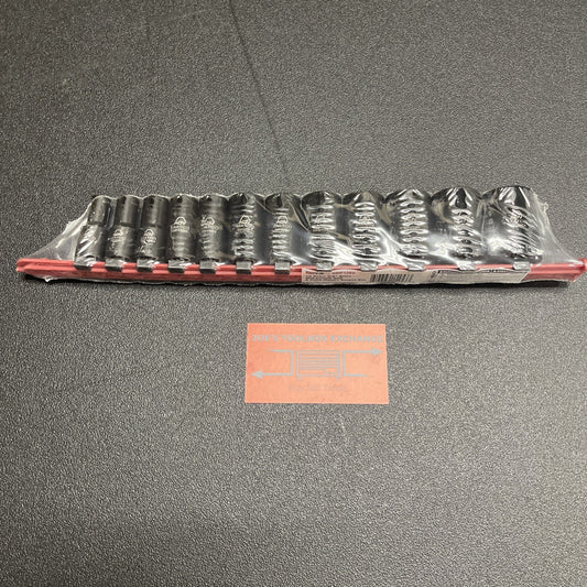 MATCO 12 PIECE 3/8" DRIVE SAE 6 POINT ADV MID-LENGTH IMPACT SOCKET SET SBIP126V