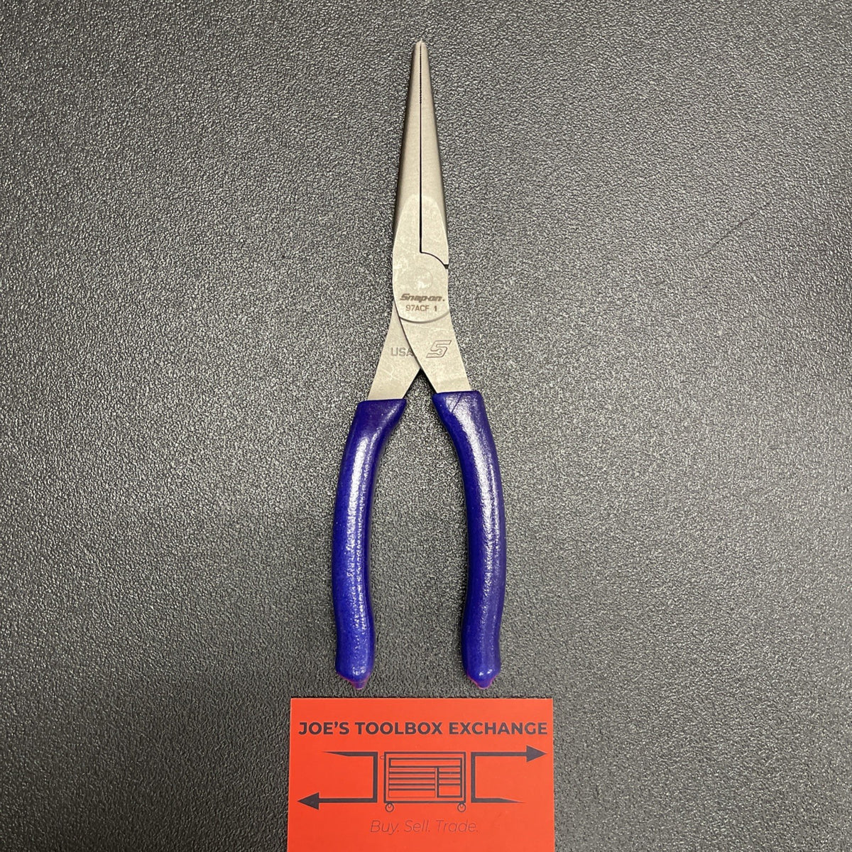 Snap-on Tool USA RARE 9" DARK PURPLE Talon Grip Needle Nose Pliers 97ACFDP 97ACF
