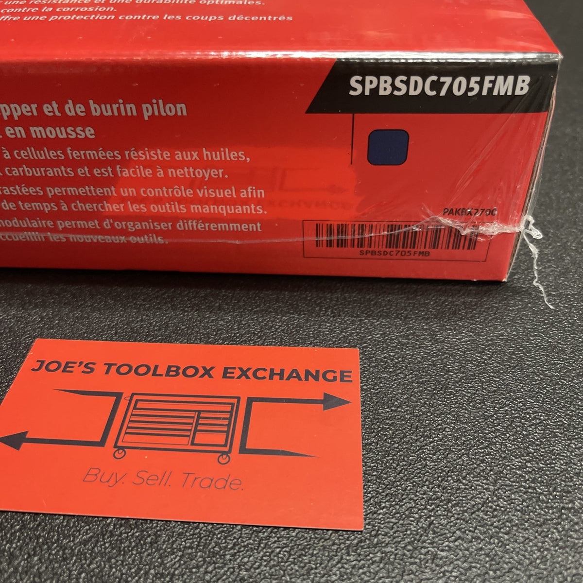 Snap-on NEW 5-Piece Power Blue Striking Prybar & Chisel Foam Set SPBSDC705DTFMB