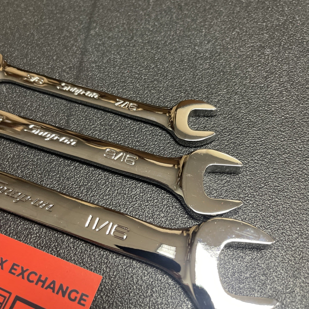 NEW Snap-On Open-End Wrench Set 3/8" to 11/16" VO1214B VO1618B VO2022B 3pc SAE