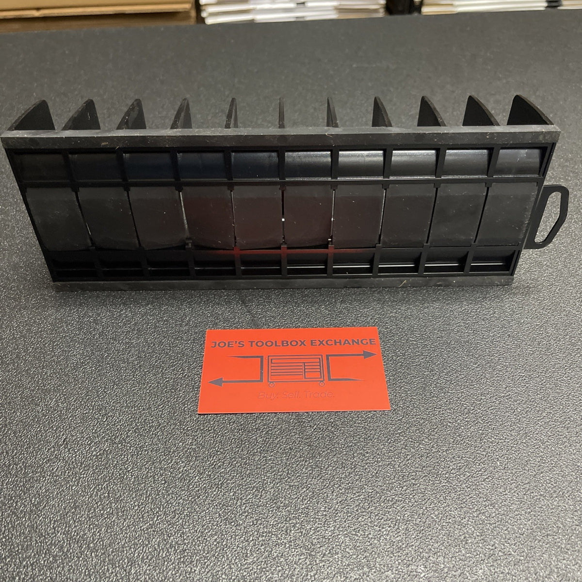 Snap-on Tools USA BLACK 10" Anti-Slip Plier Organizer Rack KAPL10