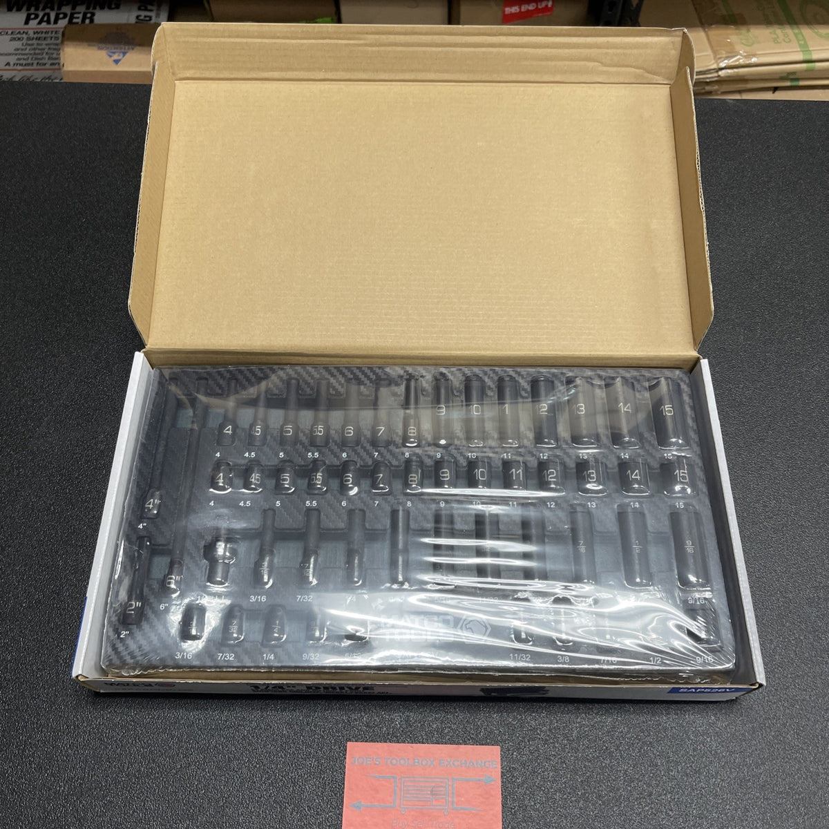 MATCO 52 PIECE 1/4 DRIVE ADV STANDARD AND DEEP SAE AND METRIC IMPACT SOCKET SET