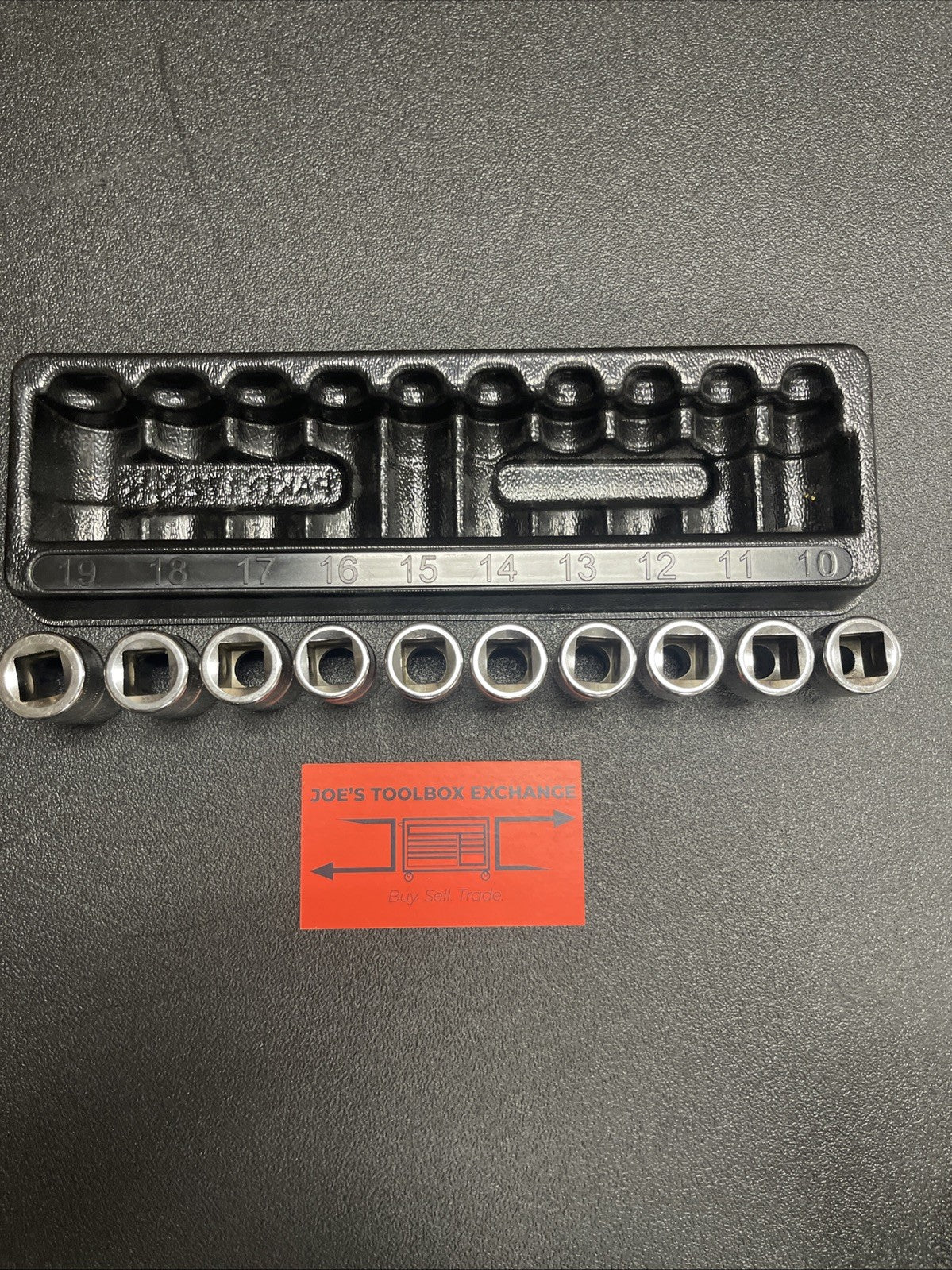 Snap-On NEW 310SWMYA 10-Pc 1/2" Dr 12-Pt Metric Flank Drive Shallow Socket Set