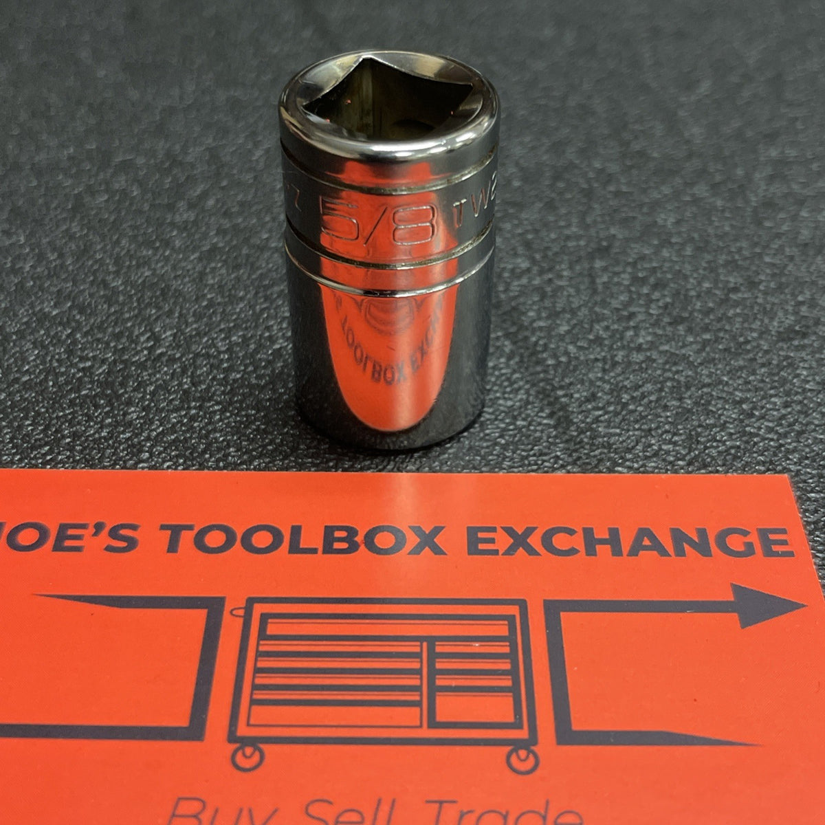 Snap-on Tools USA NEW 1/2" Drive 5/8" SAE 6 Point Shallow Chrome Socket TW201