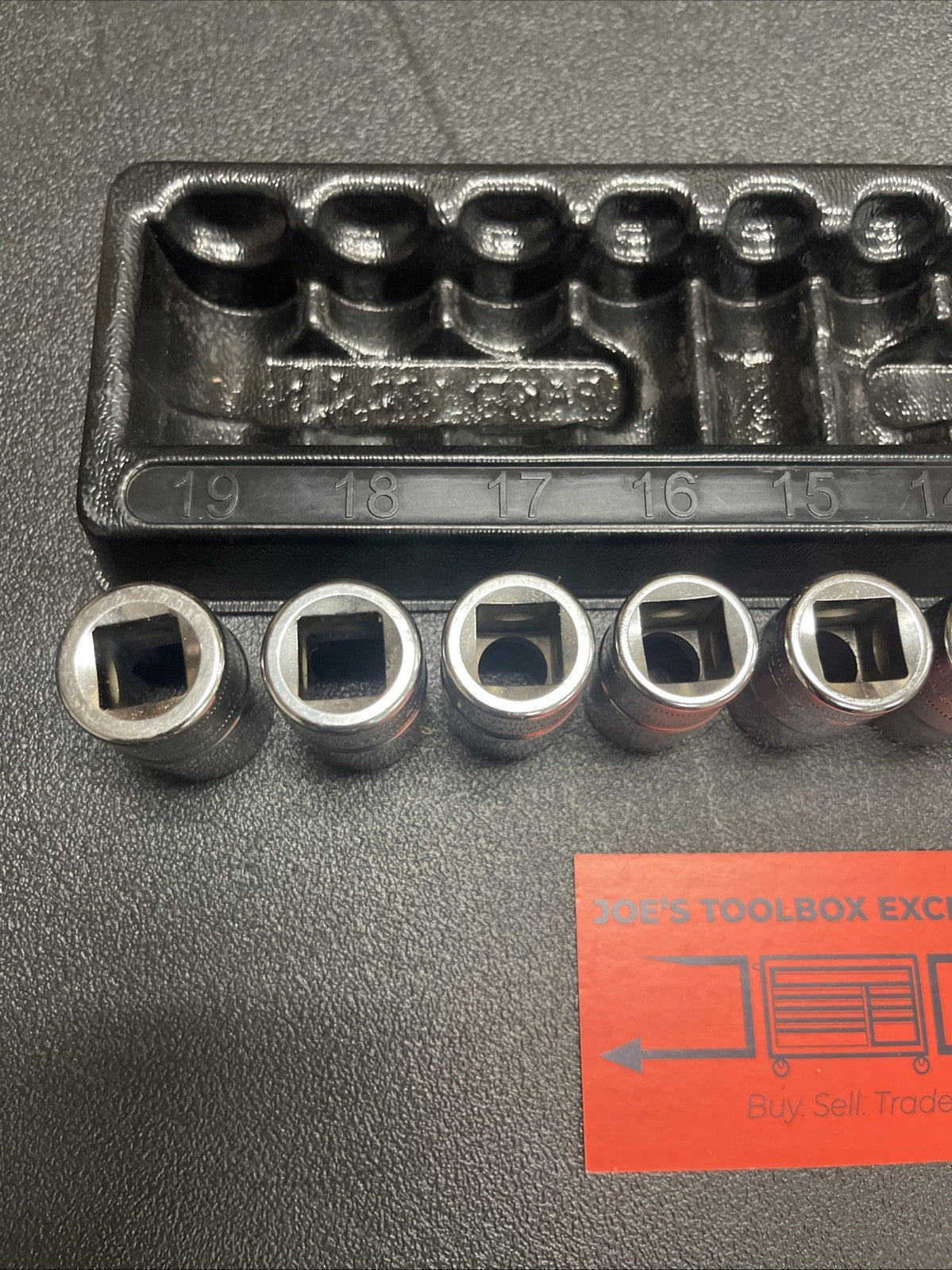 Snap-On NEW 310SWMYA 10-Pc 1/2" Dr 12-Pt Metric Flank Drive Shallow Socket Set
