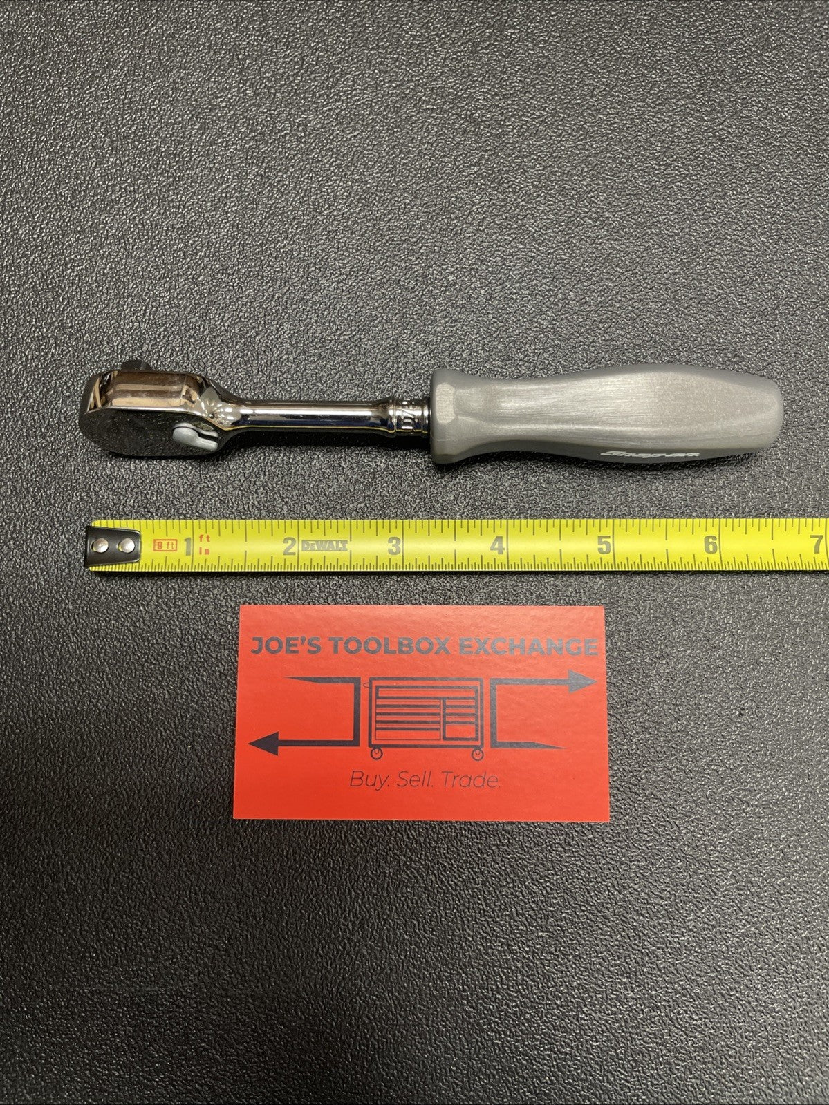 Snap-on Tools Dark Titanium Gray 1/4" Hard Grip Fixed Ratchet THLD72DT THLD72