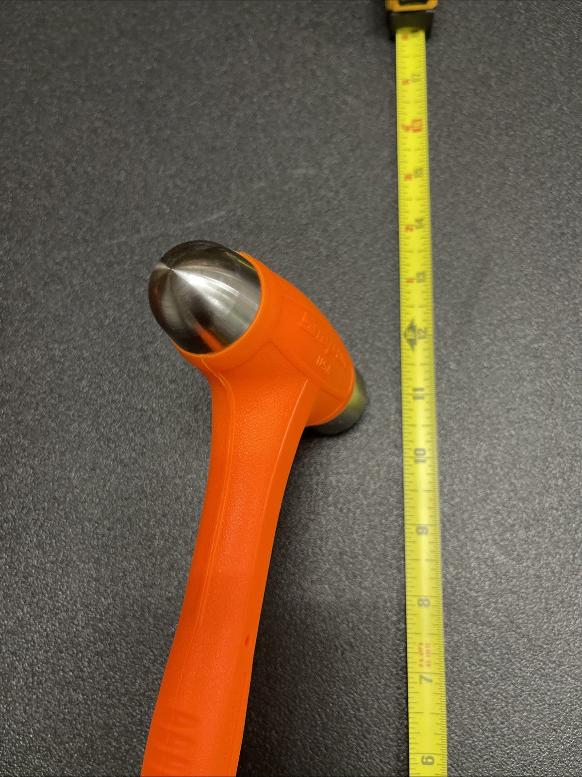 Snap-on hbbd16o 16 oz ball peen soft grip dead blow hammer orange NEW