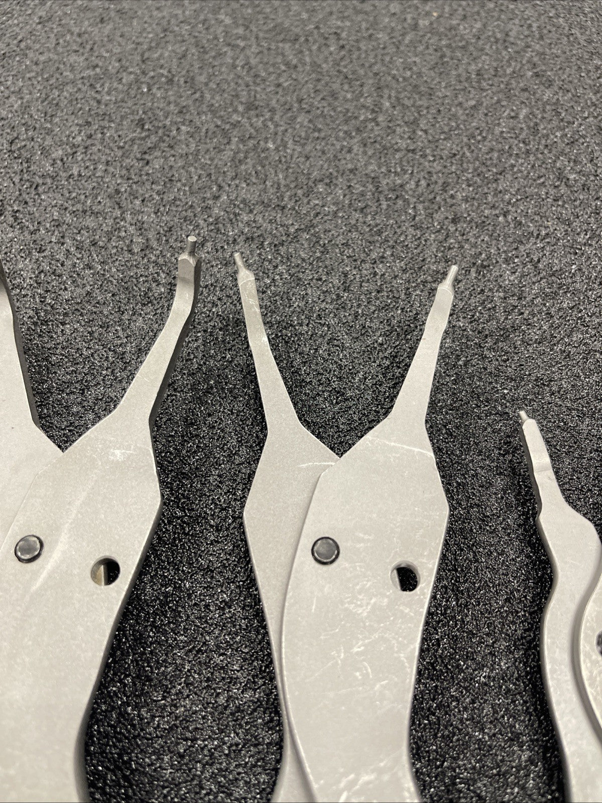 Snap-on Tools USA NEW 3pc PEARL BLUE Soft Grip Snap Ring Pliers Lot Set