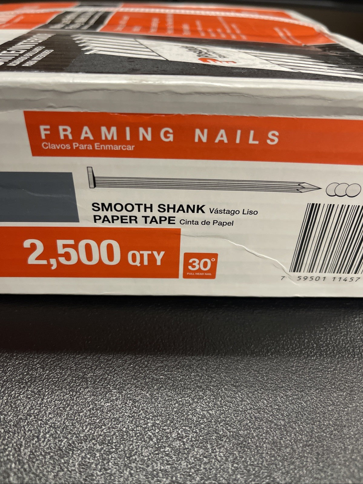 Paslode Framing Nails Smooth Full Head 30°  3"x .131" 2500ct 650830