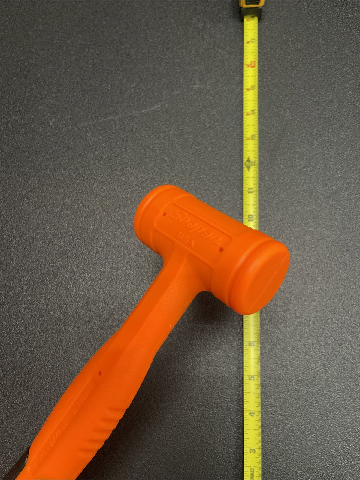 Snap-On hbfe16 16 ounce dead blow soft grip hammer orange NEW!