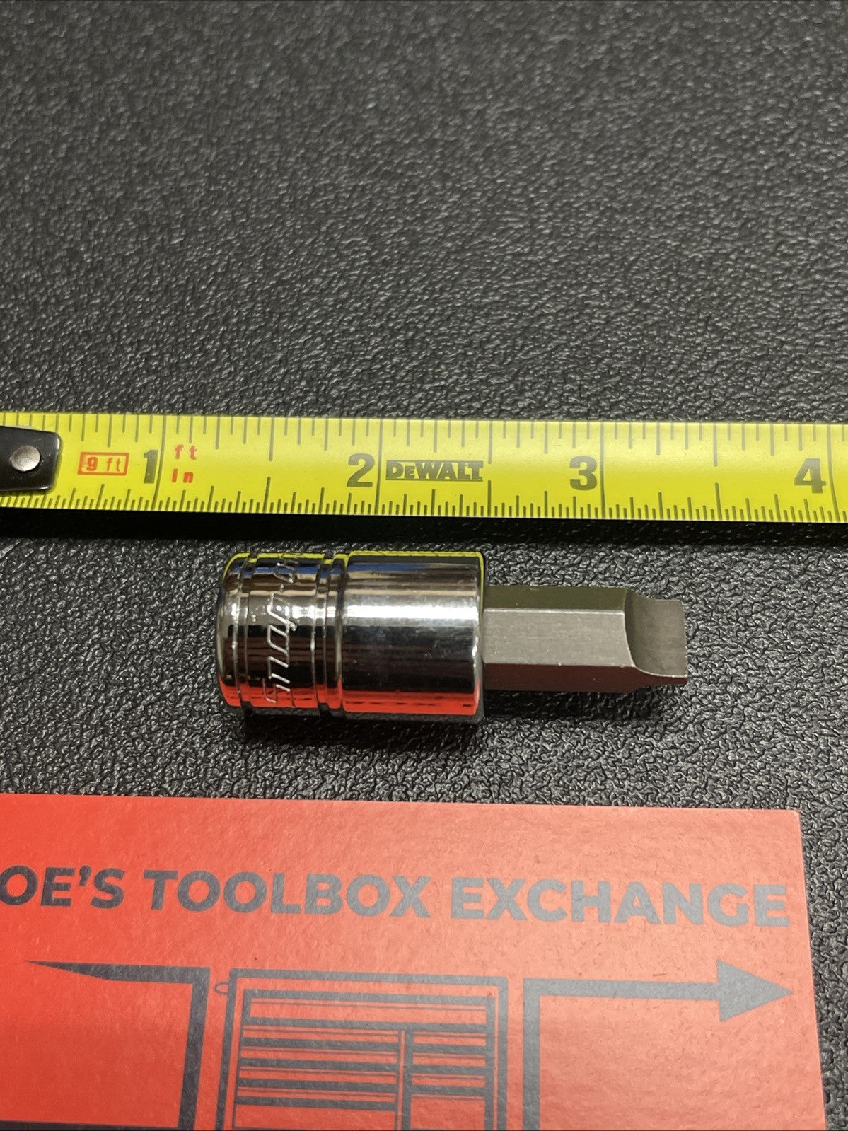 Snap On Tools F62E USA NEW 3/8" Drive 3/8" Flat Tip Short Bit Socket Driver 