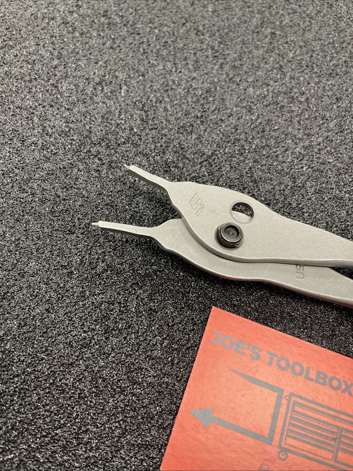 Snap-on Tools USA NEW DARK TITANIUM Straight Tip .038 Snap Ring Pliers SRPCR3800