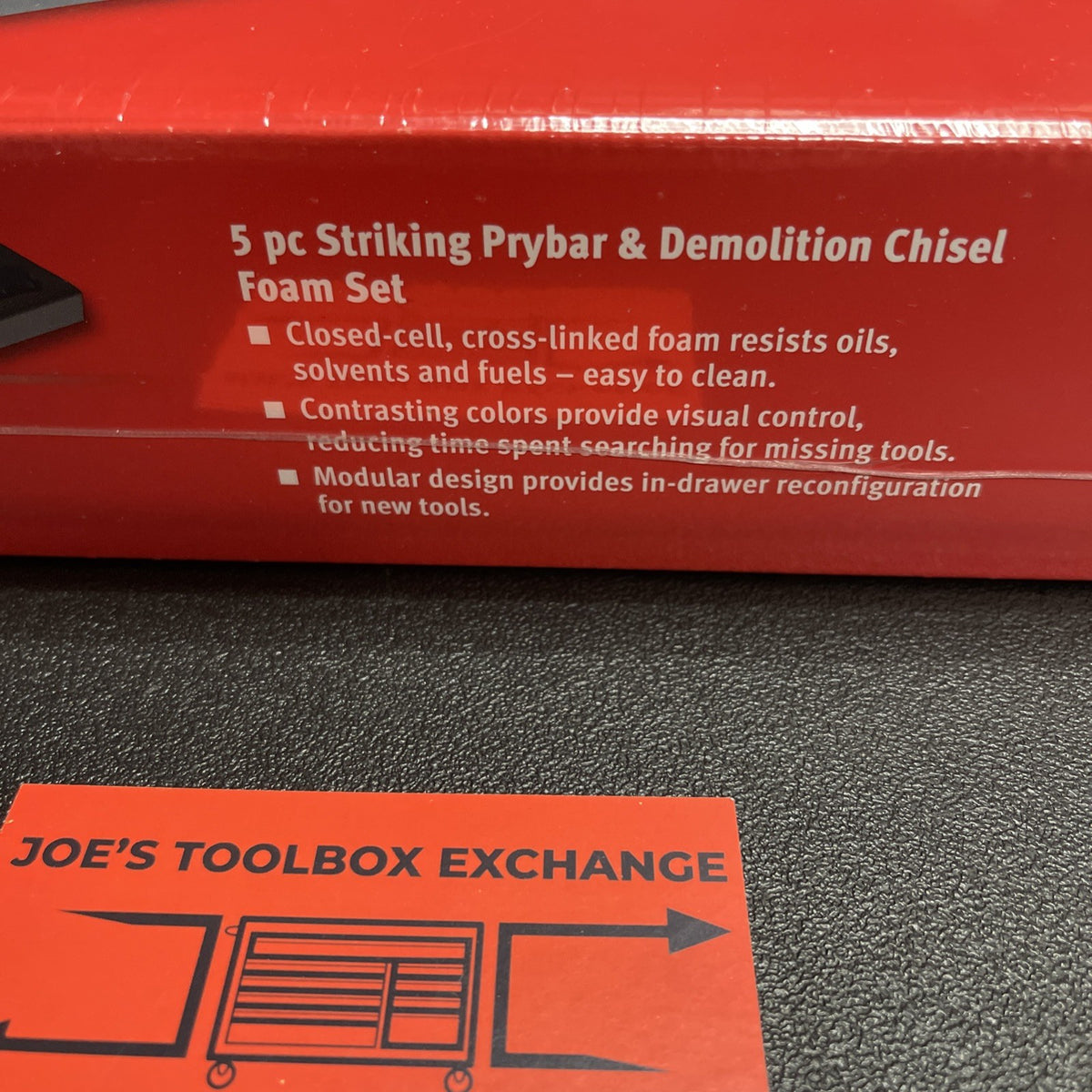 Snap-on NEW 5-Piece Power Blue Striking Prybar & Chisel Foam Set SPBSDC705DTFMB